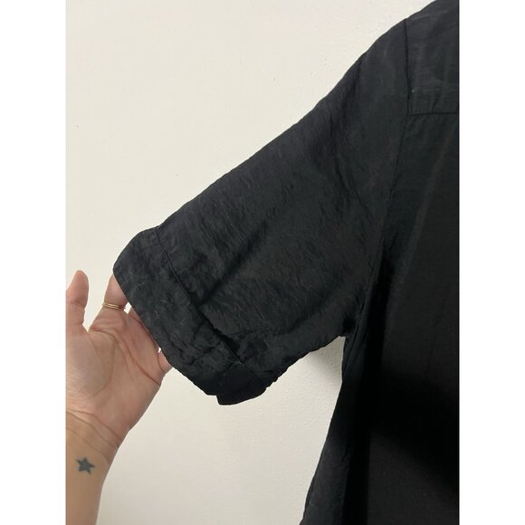 Cut Loose Black Dress Size Small Lagenlook Pockets - Picture 11 of 15